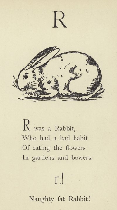 文字R 作： Edward Lear